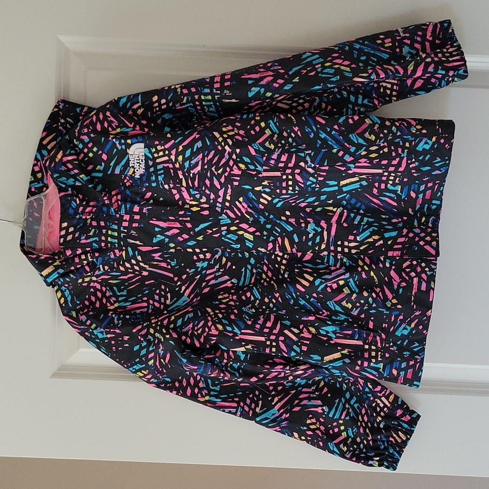 Girls The North Face rain jacket, small,7/8